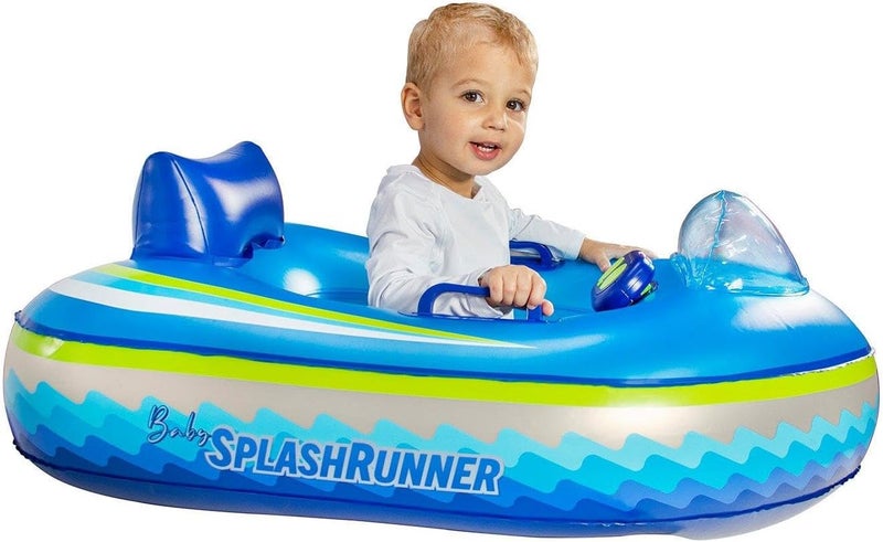 Poolcandy Motorized Baby Pool Float with Remote | Safe Toddler Inflatable Boat | Ages 1–4 | Propeller Guard & 60-Day Warranty - Image 1